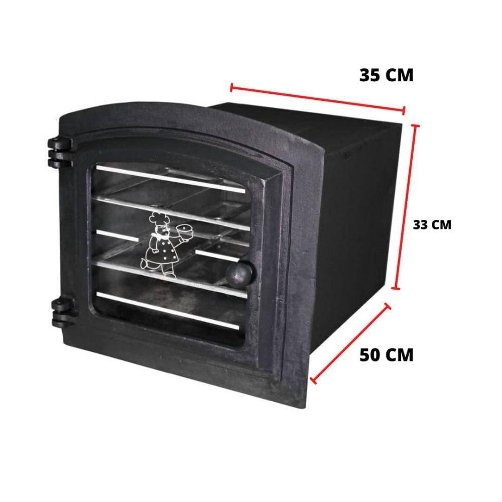 Forno de ferro fundido para fogão a lenha grande - Estação Casa - Forno ...