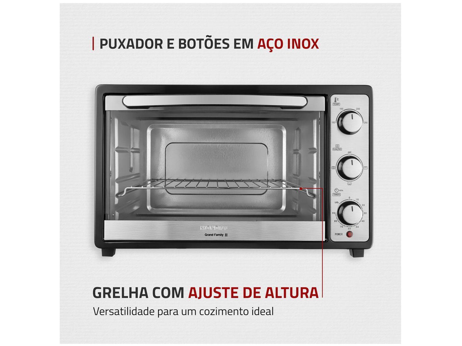 Forno Elétrico de Bancada Mondial com Timer