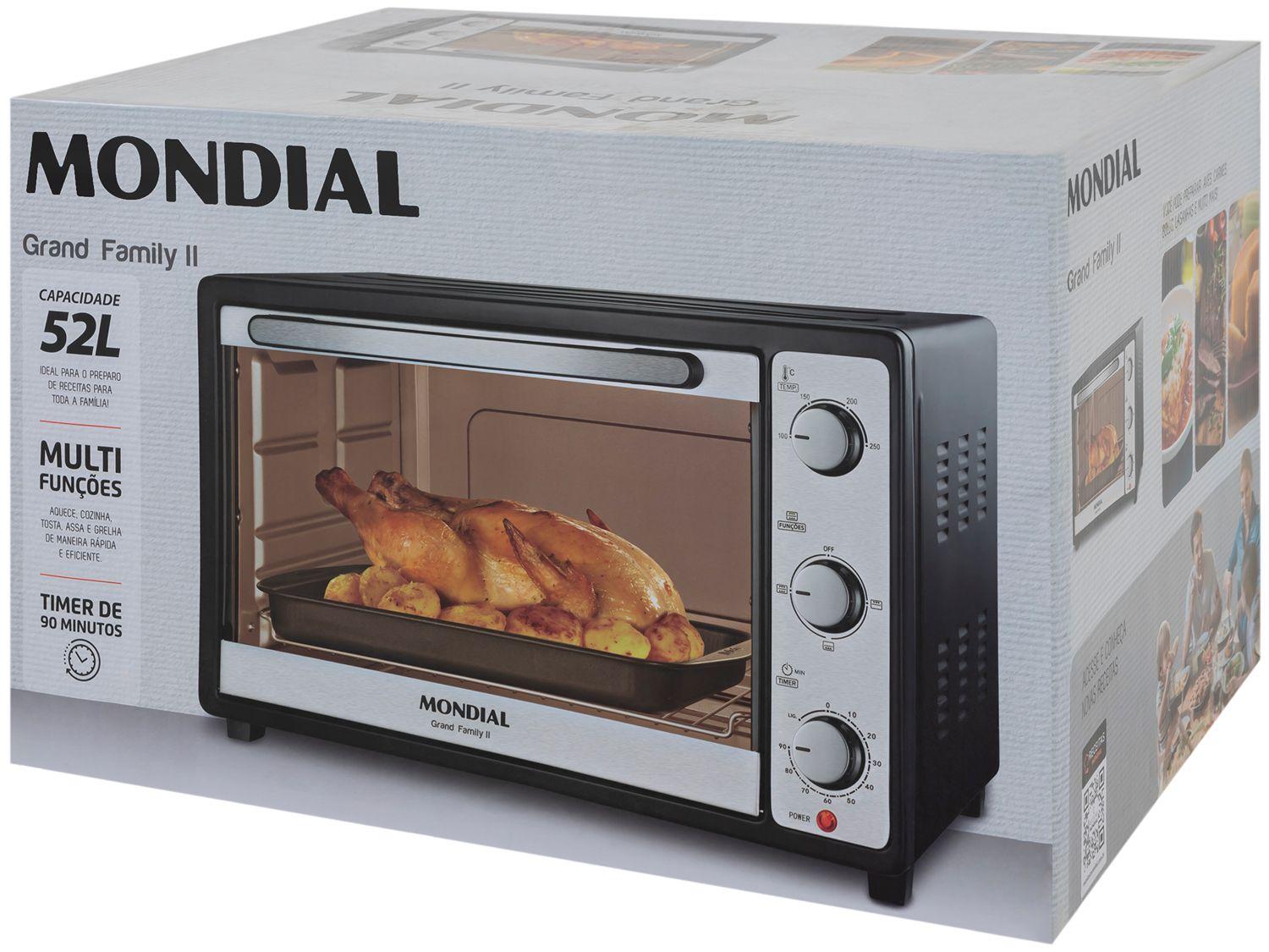 Forno Elétrico de Bancada Mondial com Timer