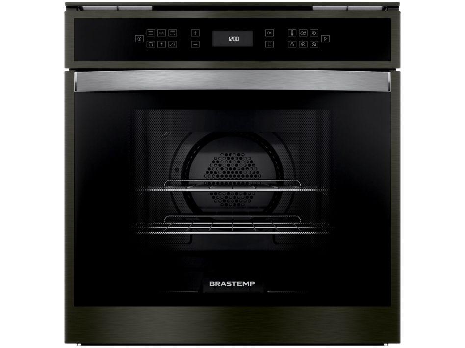 Forno Elétrico de Embutir Brastemp de Convecção e Grill 84L Black Inox Eclipse Collection BOT84AP