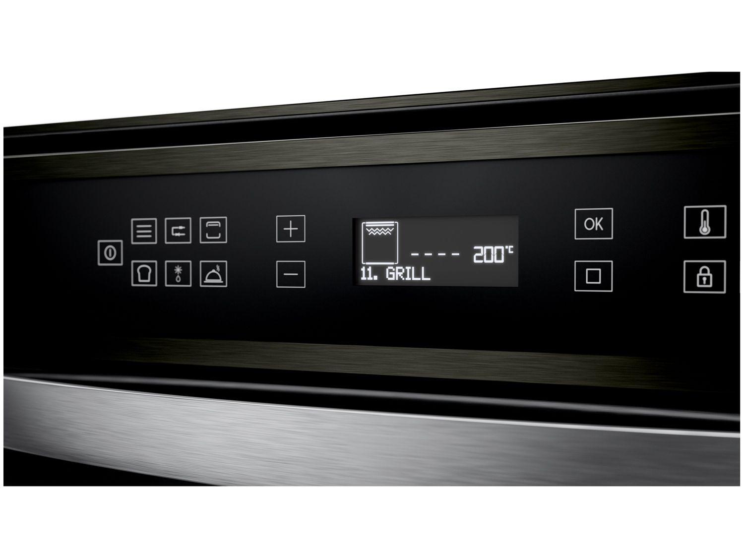 Forno Elétrico de Embutir Brastemp de Convecção e Grill 84L Black Inox Eclipse Collection BOT84AP