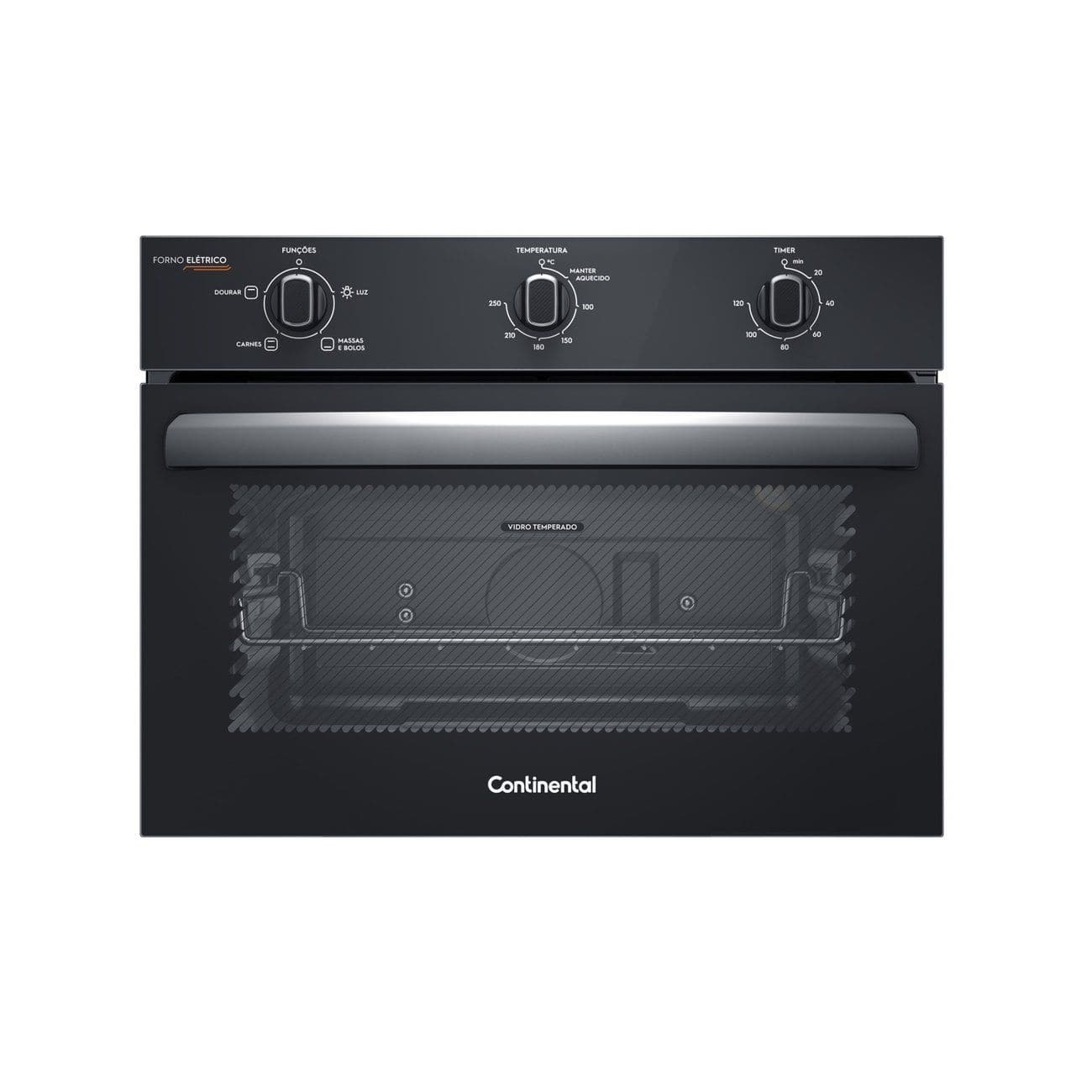 Forno Elétrico de Embutir Continental 50L Preto OC4EM| Preto - 110V