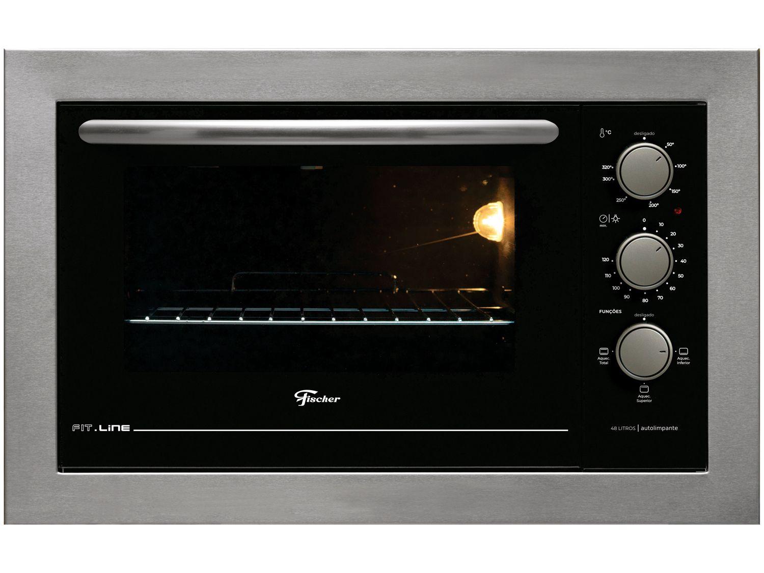 Forno Elétrico de Embutir Fischer 48L Fit Line