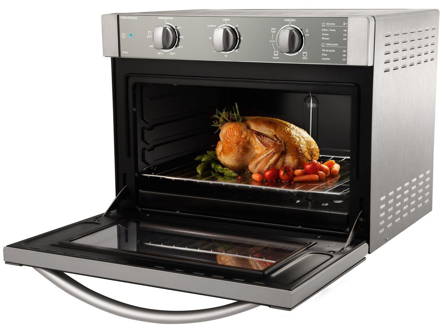 Forno El trico Electrolux FB54X Inox 44L Timer Fornos E Pe as
