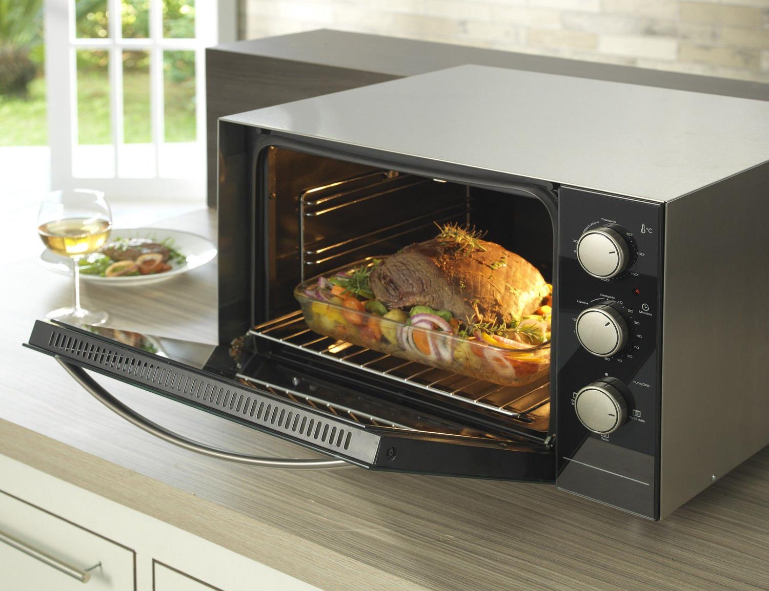 Forno Elétrico Fischer Turbo 2.4 New de Bancada 48 Litros - Forno ...