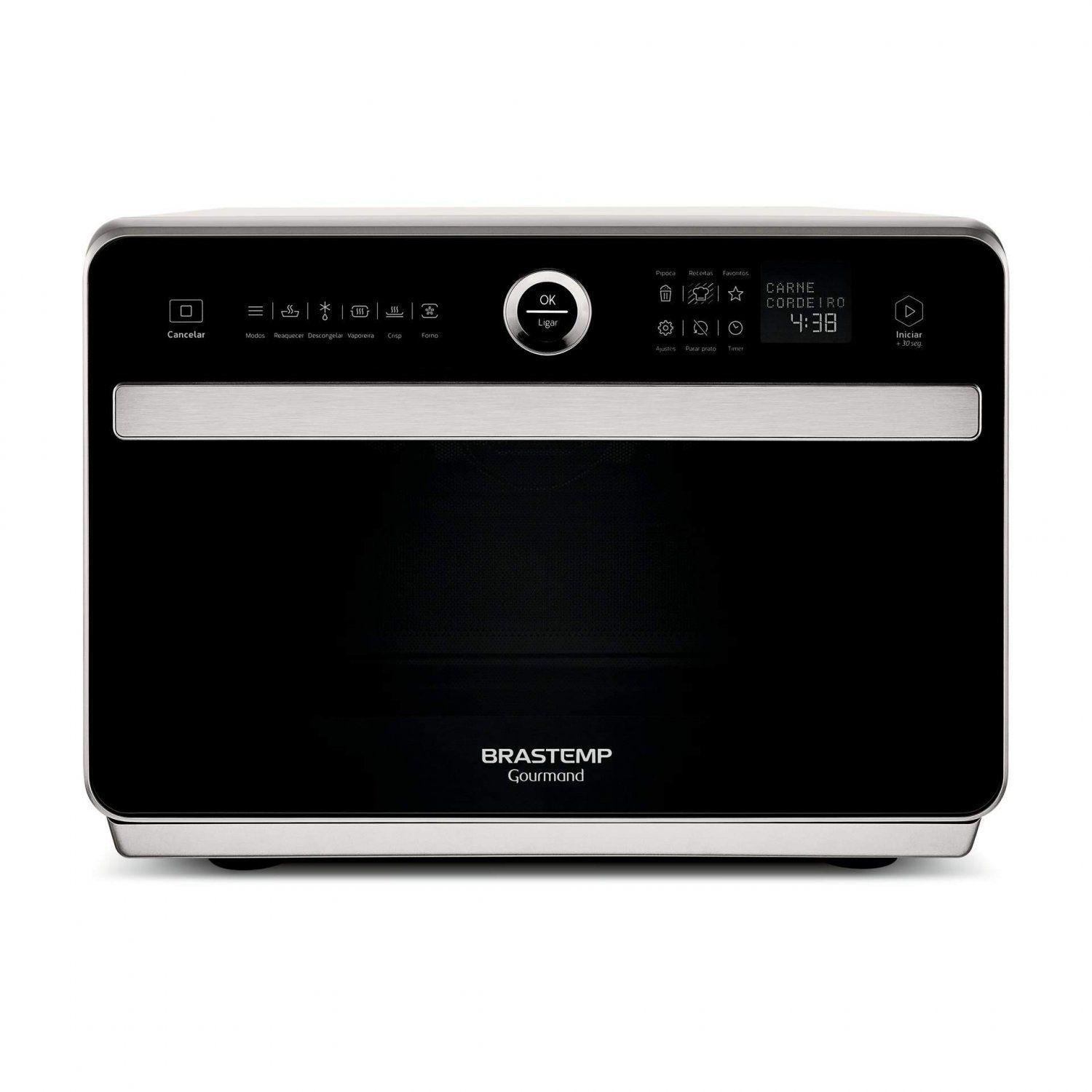 Forno Elétrico Multifuncional com Microondas 31L Gourmand Brastemp 220V ...