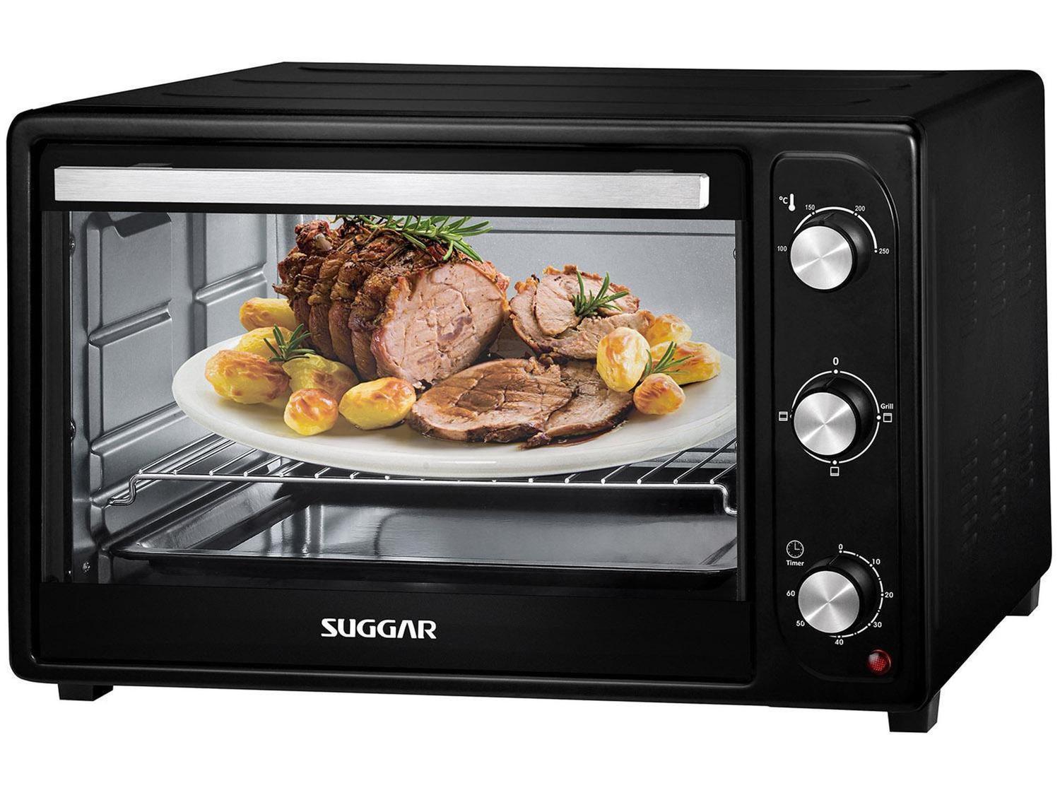 Forno Elétrico Suggar Preto 50L com Grill - com Timer FE5011PT - Forno ...