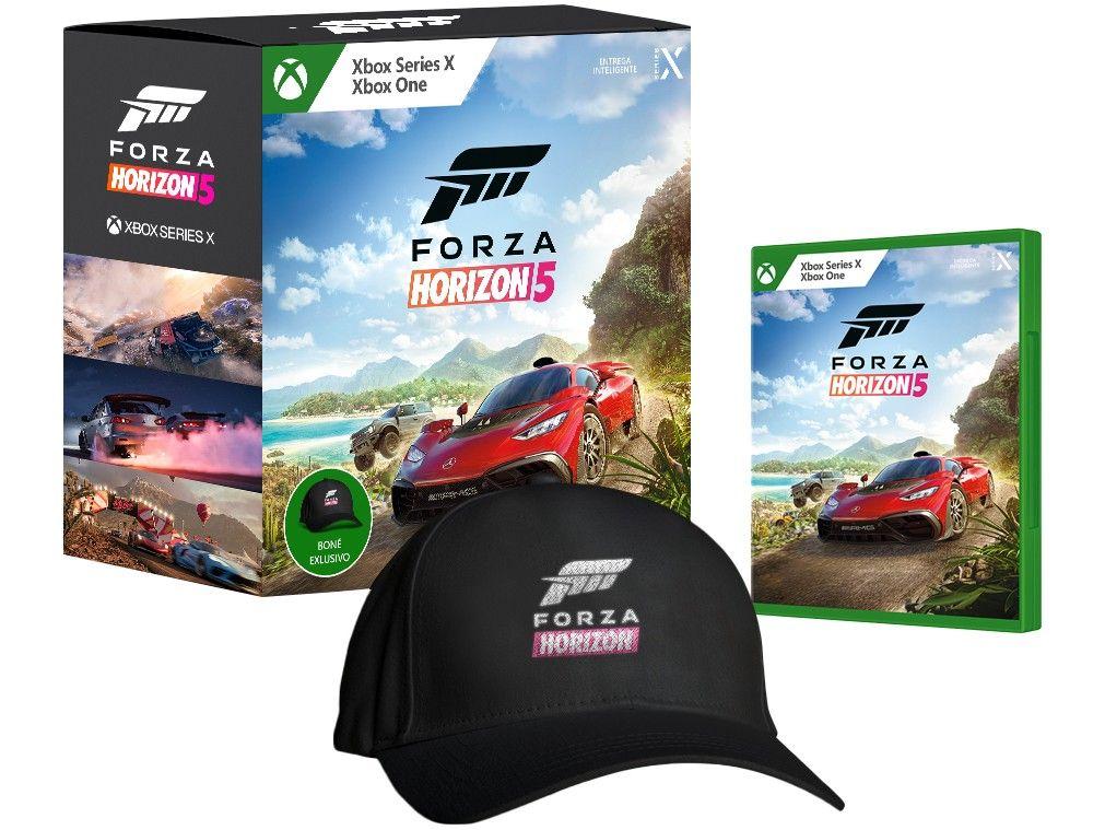 Forza Horizon 5 para Xbox One e Xbox Series X Microsoft Pre venda Bone Exclusivo Jogos de Corrida e Voo Magazine Luiza