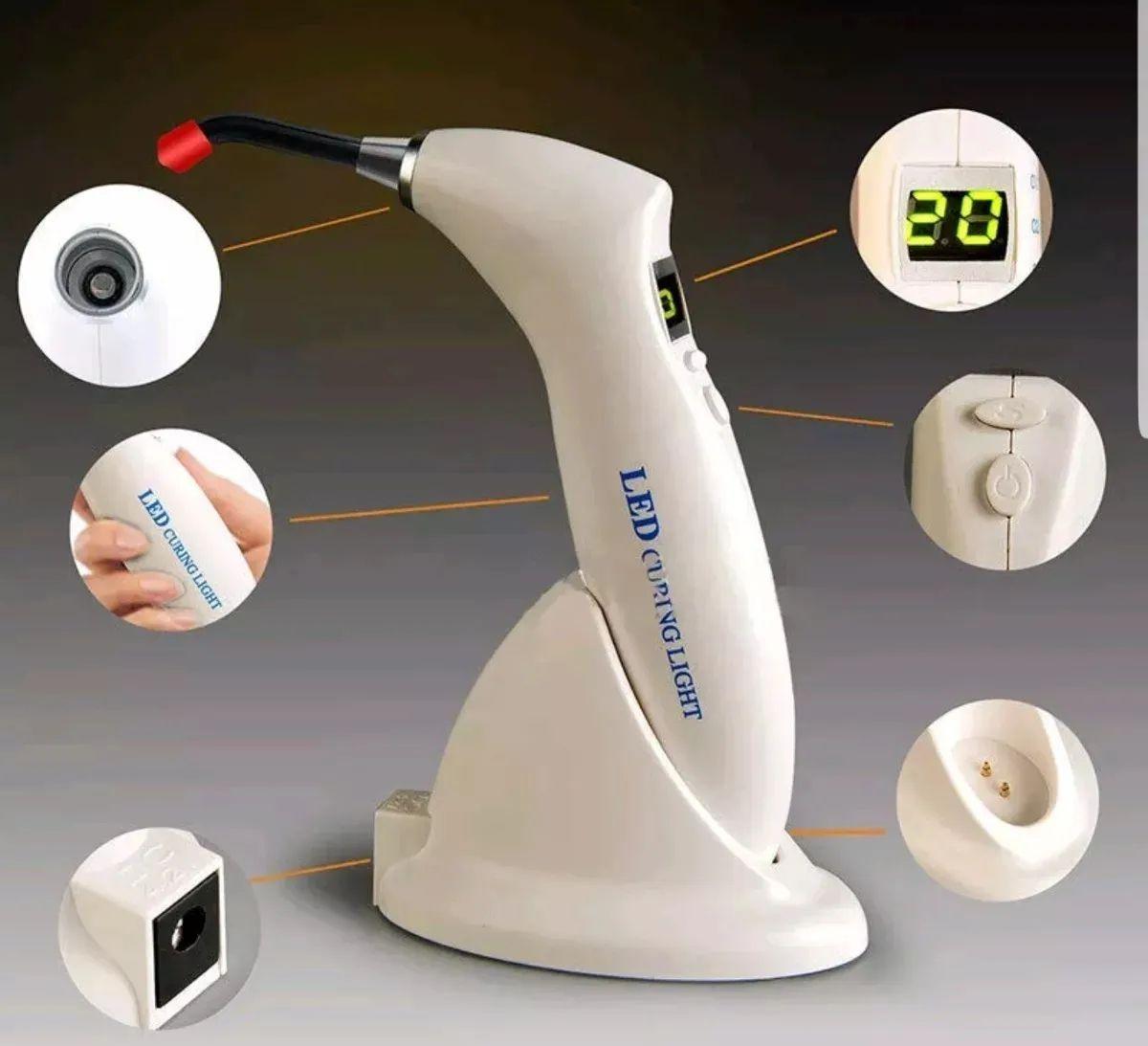 Fotopolimerizador Odontológico Sem Fio Potência:1200-1500 mw Branco ...