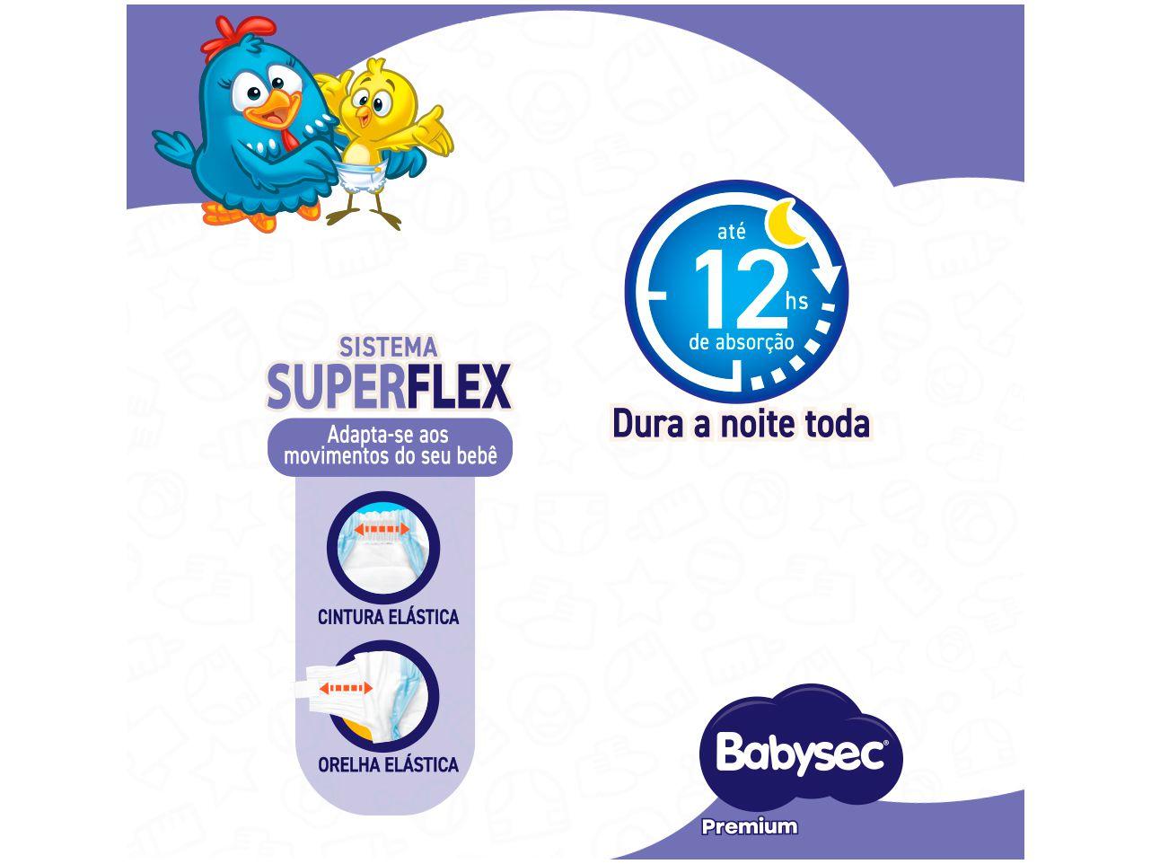 Fralda Babysec Premium Galinha Pintadinha Tam. XG 11 a 14kg 24 Unidades
