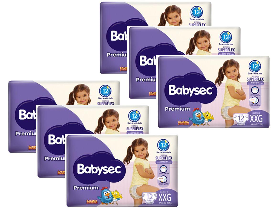 Fralda Babysec Premium Galinha Pintadinha Tam. XXG