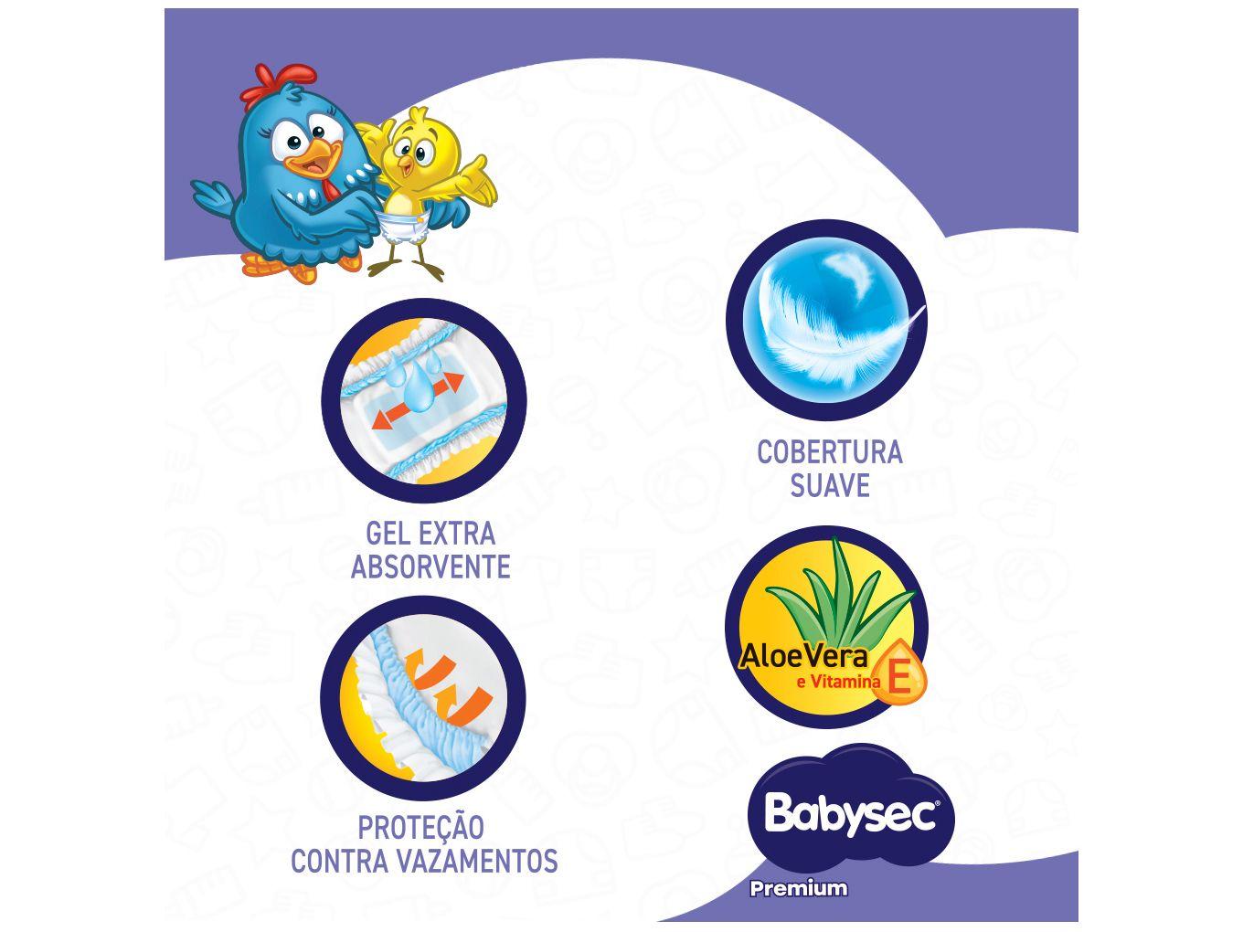 Fralda Babysec Premium Hiper G 8,5 a 12kg 60 Unidades