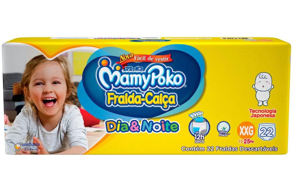 Fralda Calça Mamypoko Dia e Noite Jumbo XXG com 22 Unidades - Fralda ...