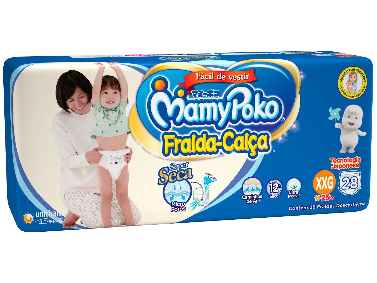Fralda Calca Mamypoko Tam Xxg 15 A 25kg 28 Unidades Fralda Descartavel Magazine Luiza