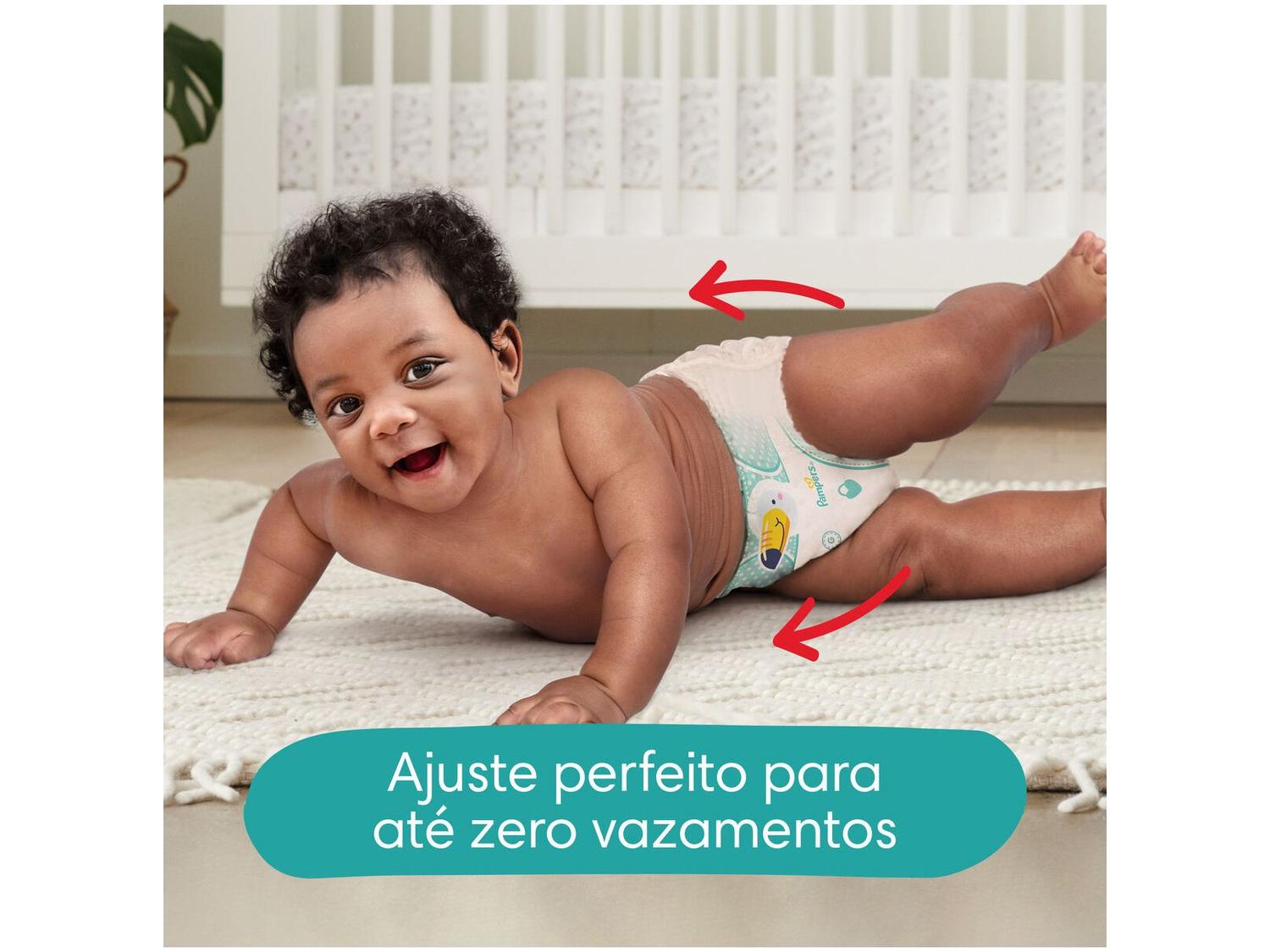 Fralda Calça Pampers Ajuste Total Tam. XG 11 a 15Kg 2 Pacotes com 66 Unidades Cada