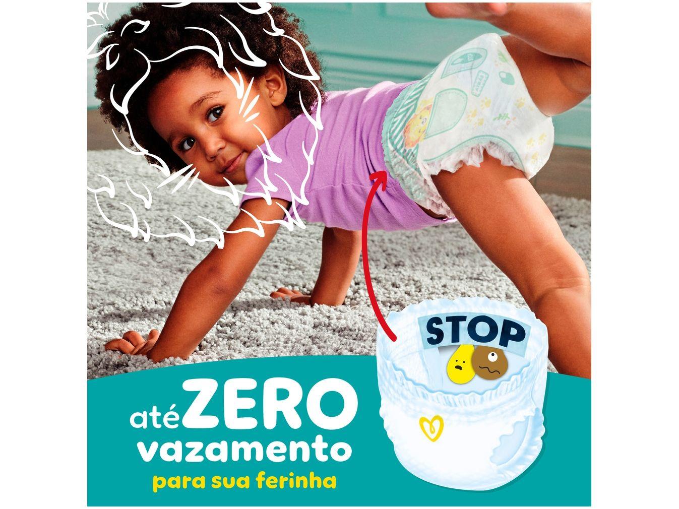Fralda Calça Pampers Ajuste Total Tam. XG 11 a 15Kg 2 Pacotes com 66 Unidades Cada