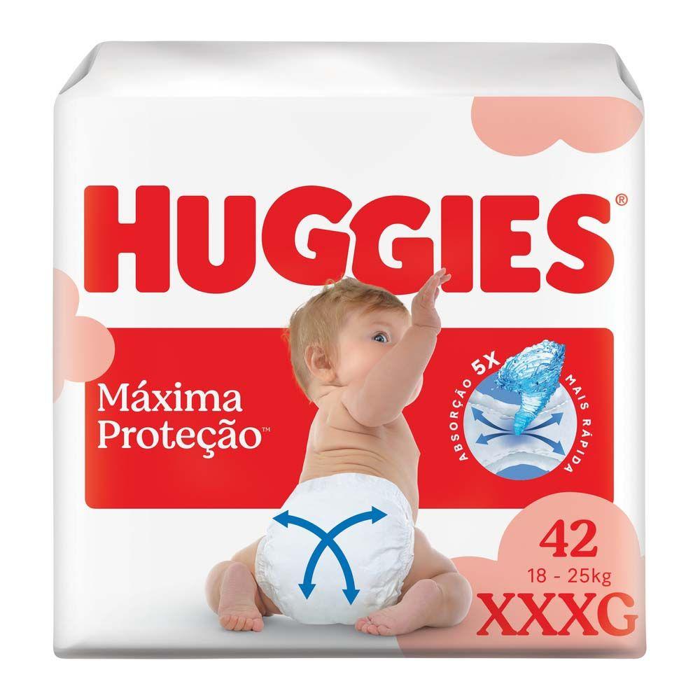 Fralda Descartável Huggies Máxima Proteção XXXG 18 a 25kg 42 Unidades