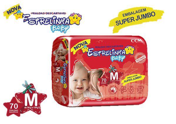 Fralda Estrelinha Bebe Super Jumbo Tamanho M 280 Unidades Ccm Fralda Descartavel Magazine Luiza