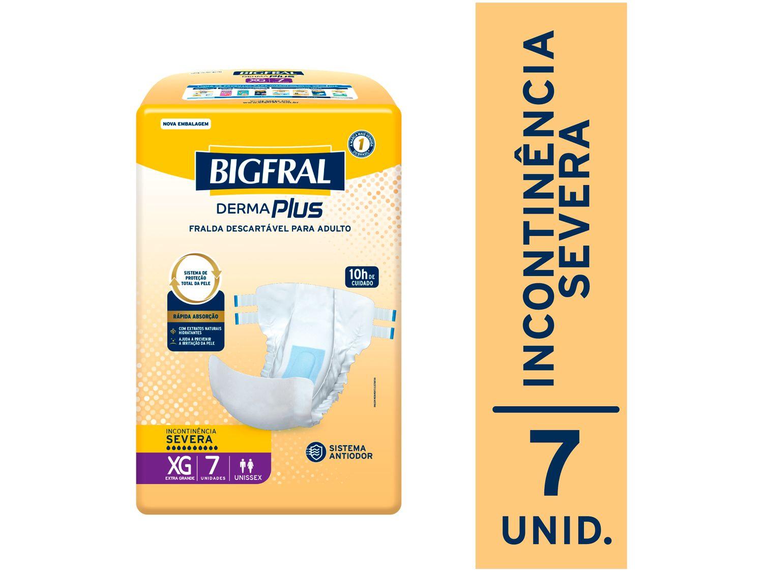 Fralda Geriátrica Bigfral Derma Plus XG