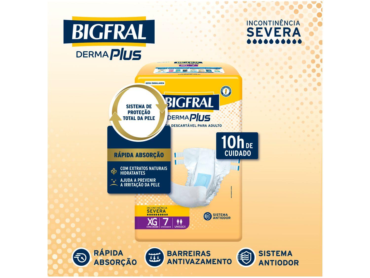 Fralda Geriátrica Bigfral Derma Plus XG