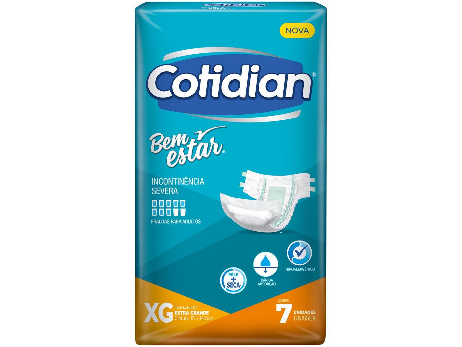 Fralda Geriátrica Cotidian Embalagem Econômica