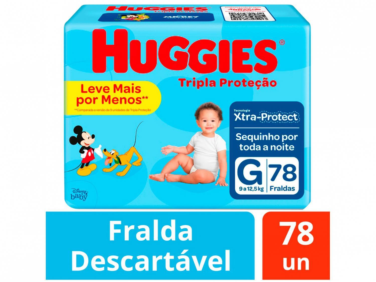 Fralda Huggies Tripla Proteção Tam. G