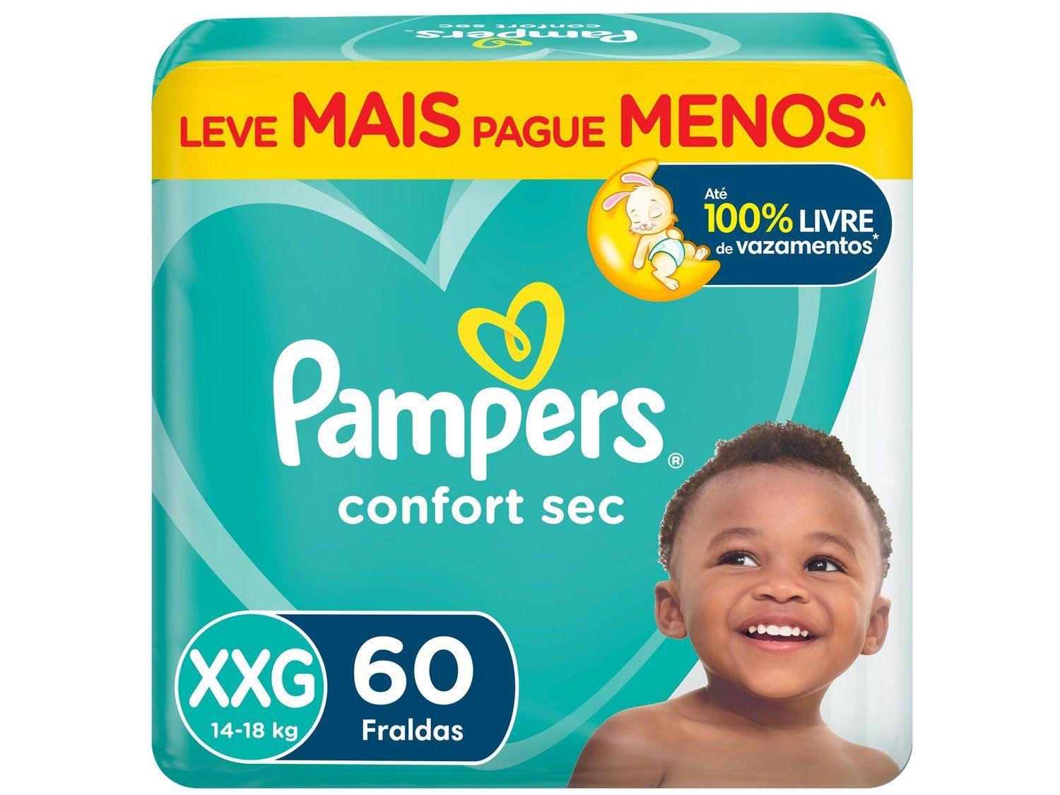 Fralda Pampers Confort Sec Tam. XXG +14kg