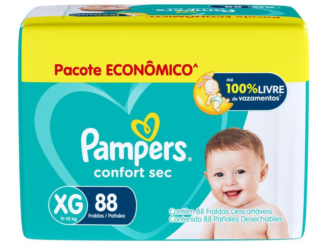 Fralda Pampers ConfortSec Tam. XG 11 a 15Kg 88 Unidades
