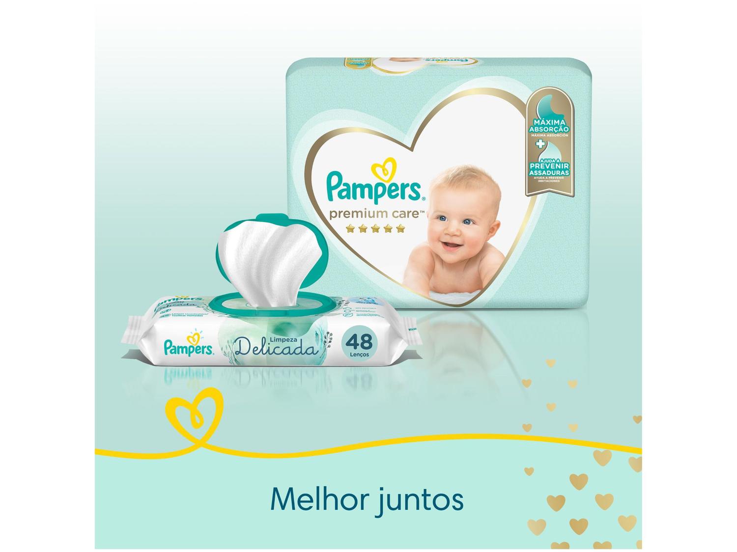 Fralda Pampers Premium Care M