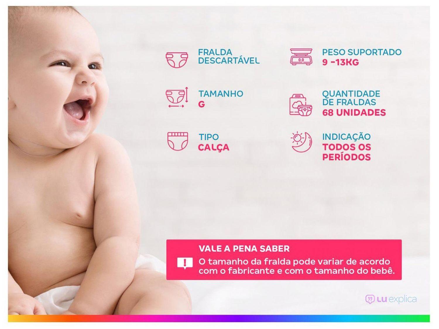 Fralda Pampers Premium Care Pants Calça Tam. G