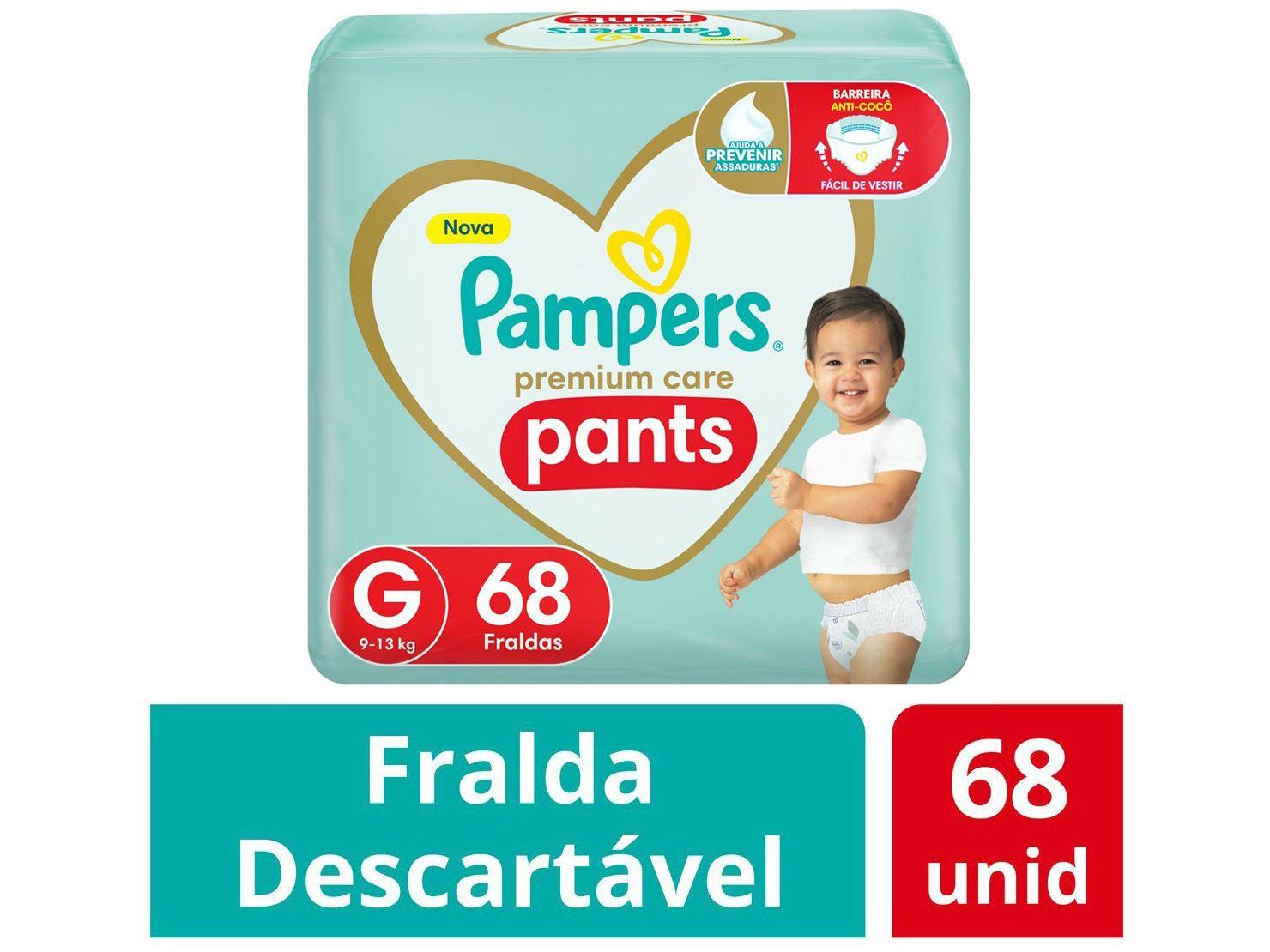 Fralda Pampers Premium Care Pants Calça Tam. G