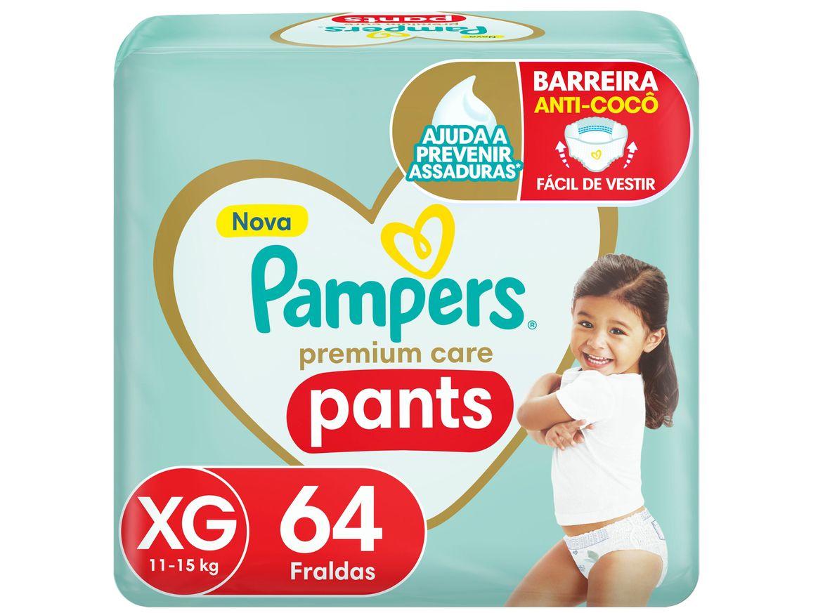 Fralda Pampers Premium Care Pants Calça Tam. XG