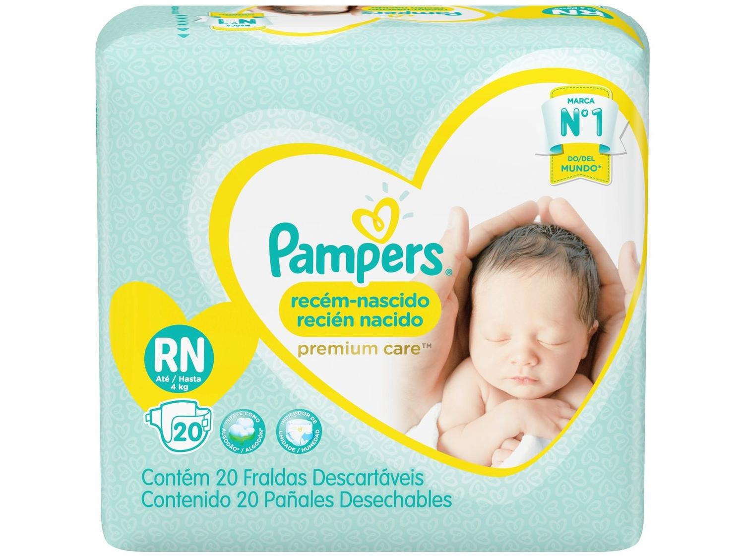Fralda Pampers Premium Care RN