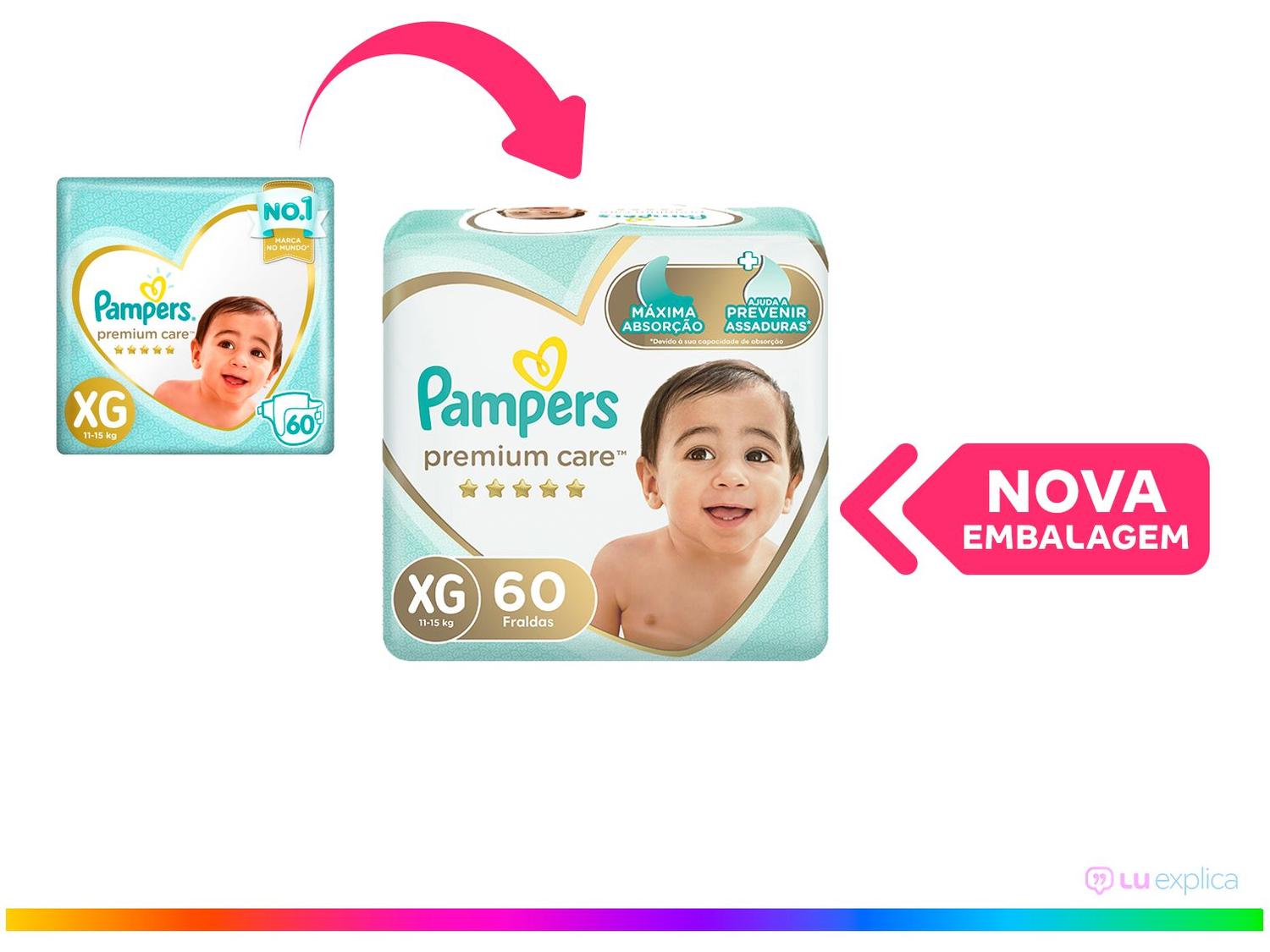 Fralda Pampers Premium Care XG 11 a 15kg