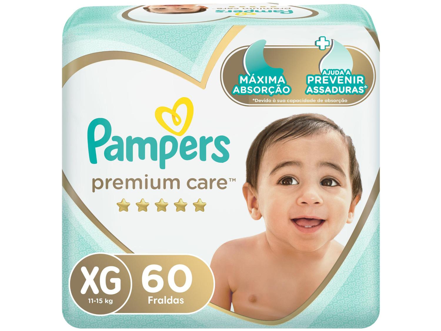 Fralda Pampers Premium Care XG 11 a 15kg