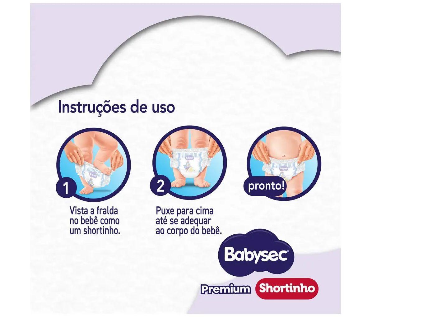 Fralda Shortinho BabySec Premium Galinha Pintadinha G 8,5 a 12kg 48 Unidades