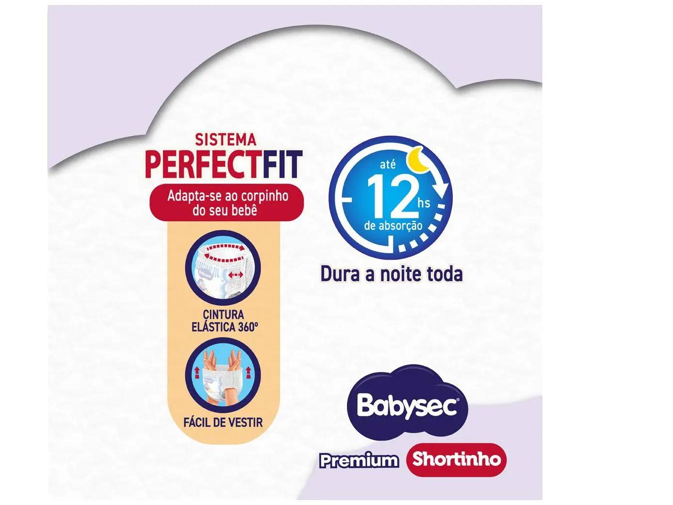 Fralda Shortinho BabySec Premium Galinha Pintadinha G 8,5 a 12kg 48 Unidades
