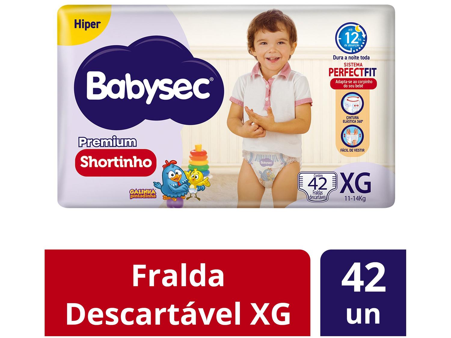 Fralda Shortinho BabySec Premium Galinha 