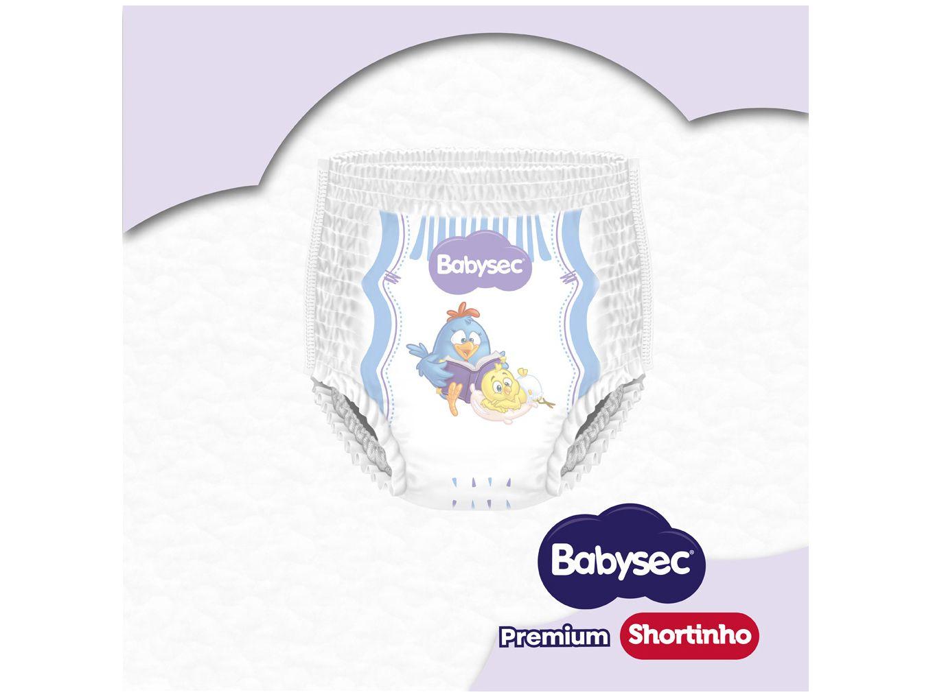 Fralda Shortinho Babysec Premium Hiper XXG 13kg 42 Unidades