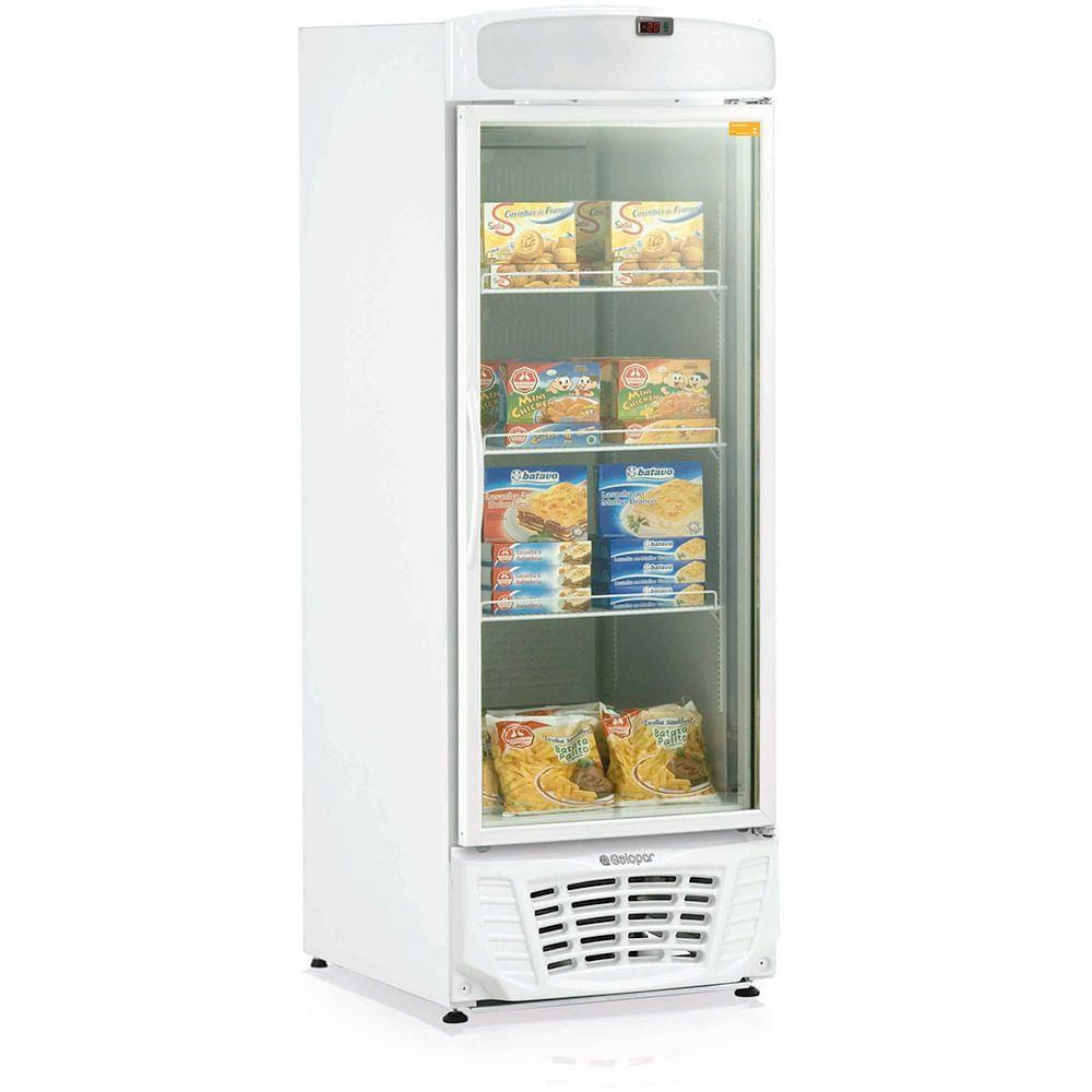 Freezer/Expositor Vertical Gelopar GLDF570 Iluminação LED Vidro Duplo