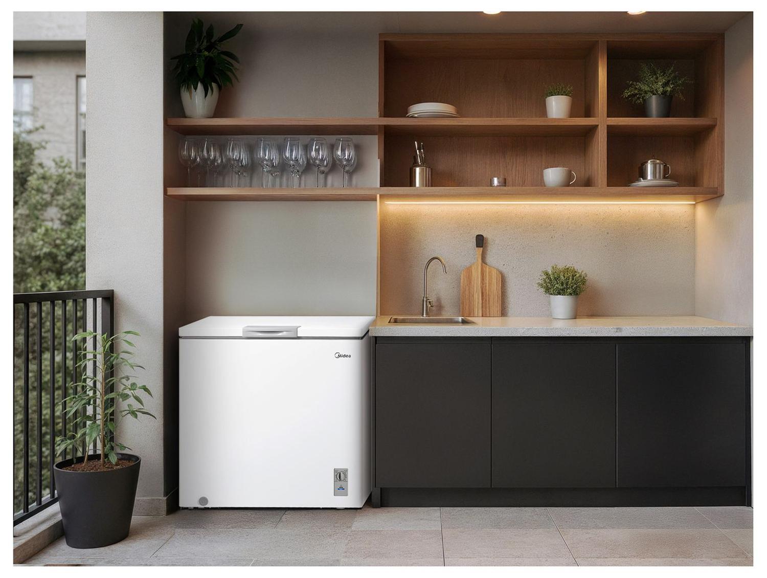Freezer Horizontal Midea 1 Porta 198L Inverter MDRC280SFZ013 | Uau