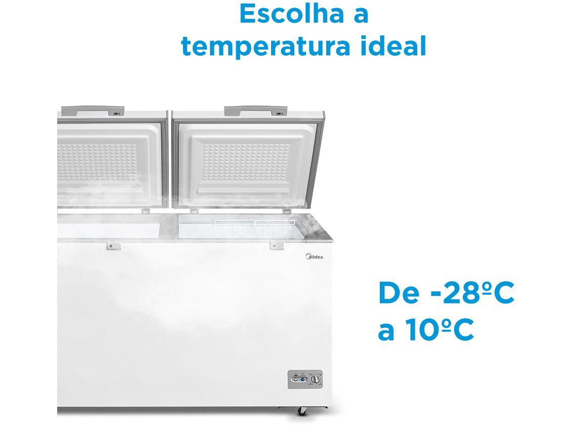 Freezer Horizontal Midea 2 Portas 362L MDRC522FZD011
