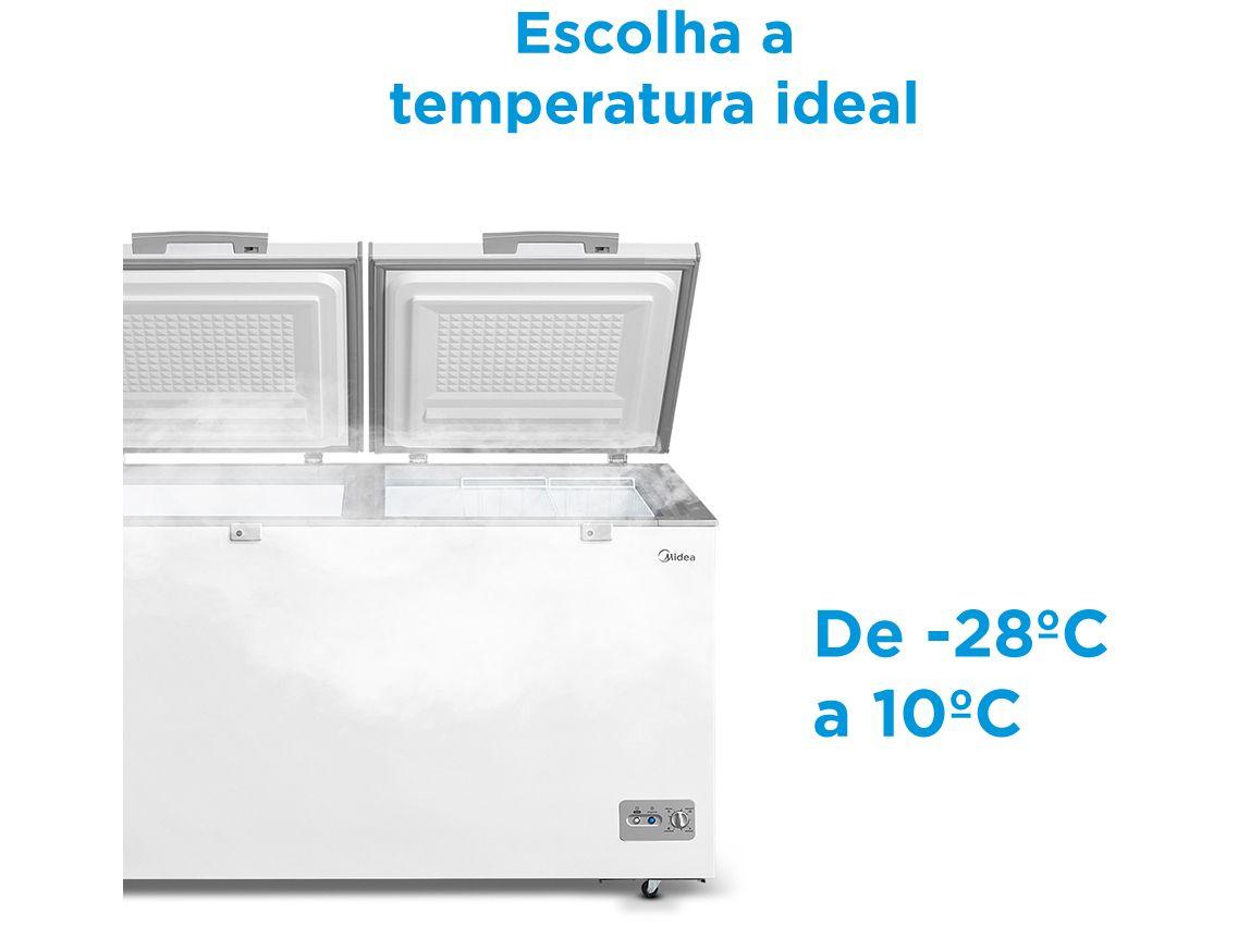 Freezer Horizontal Midea 2 Portas 362L MDRC522FZD012