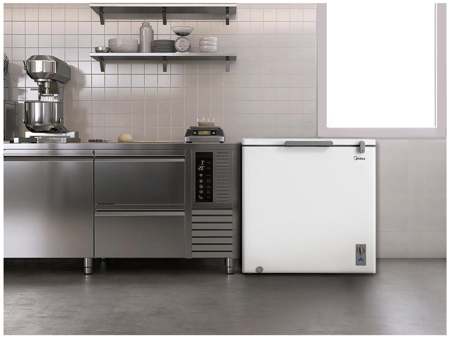冷凍　SM20 M20 ML20 Freezer Horizontal 1 Porta 200L Branco | Midea