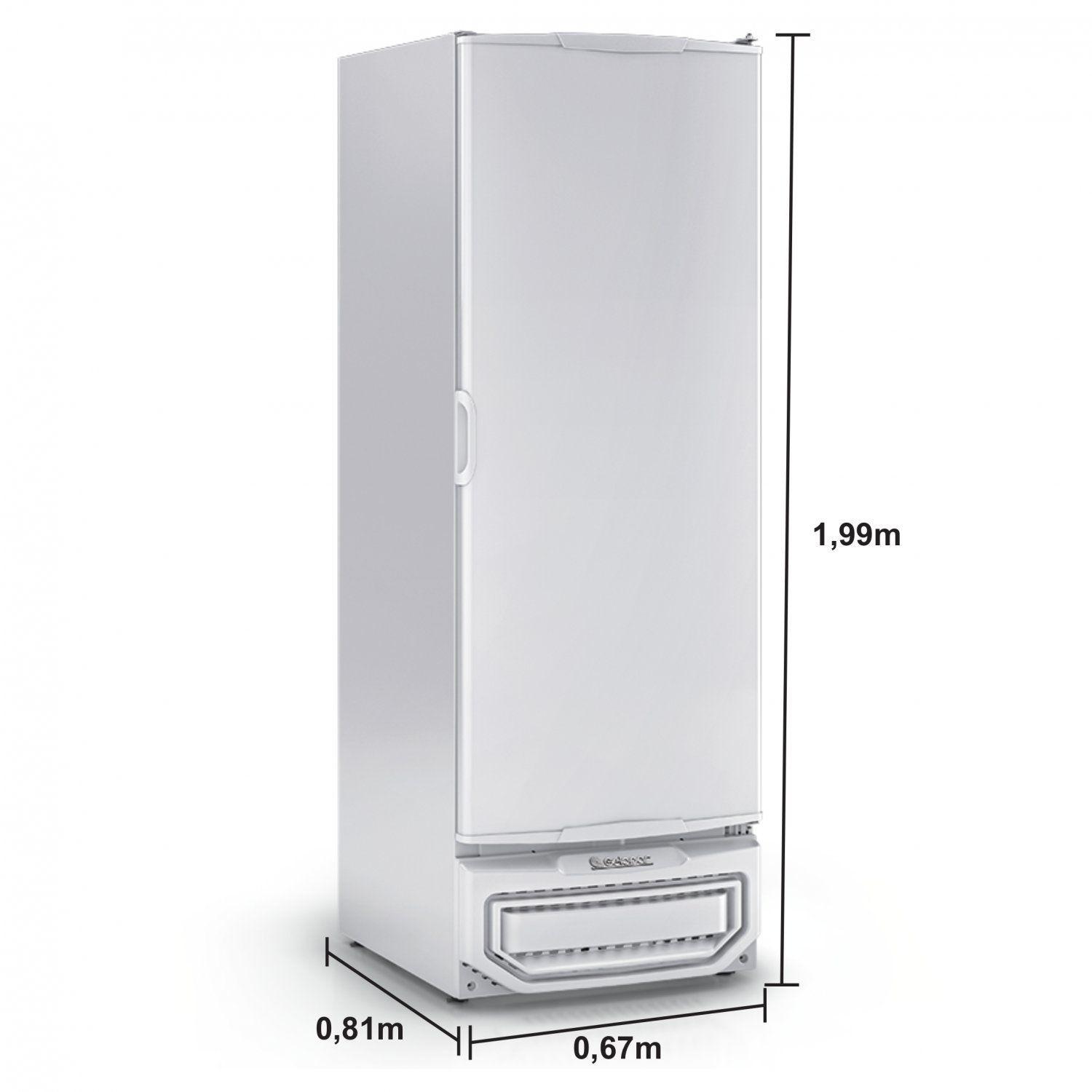 Freezer Vertical 575 Litros com 4 Grades Gelopar Branco Freezer