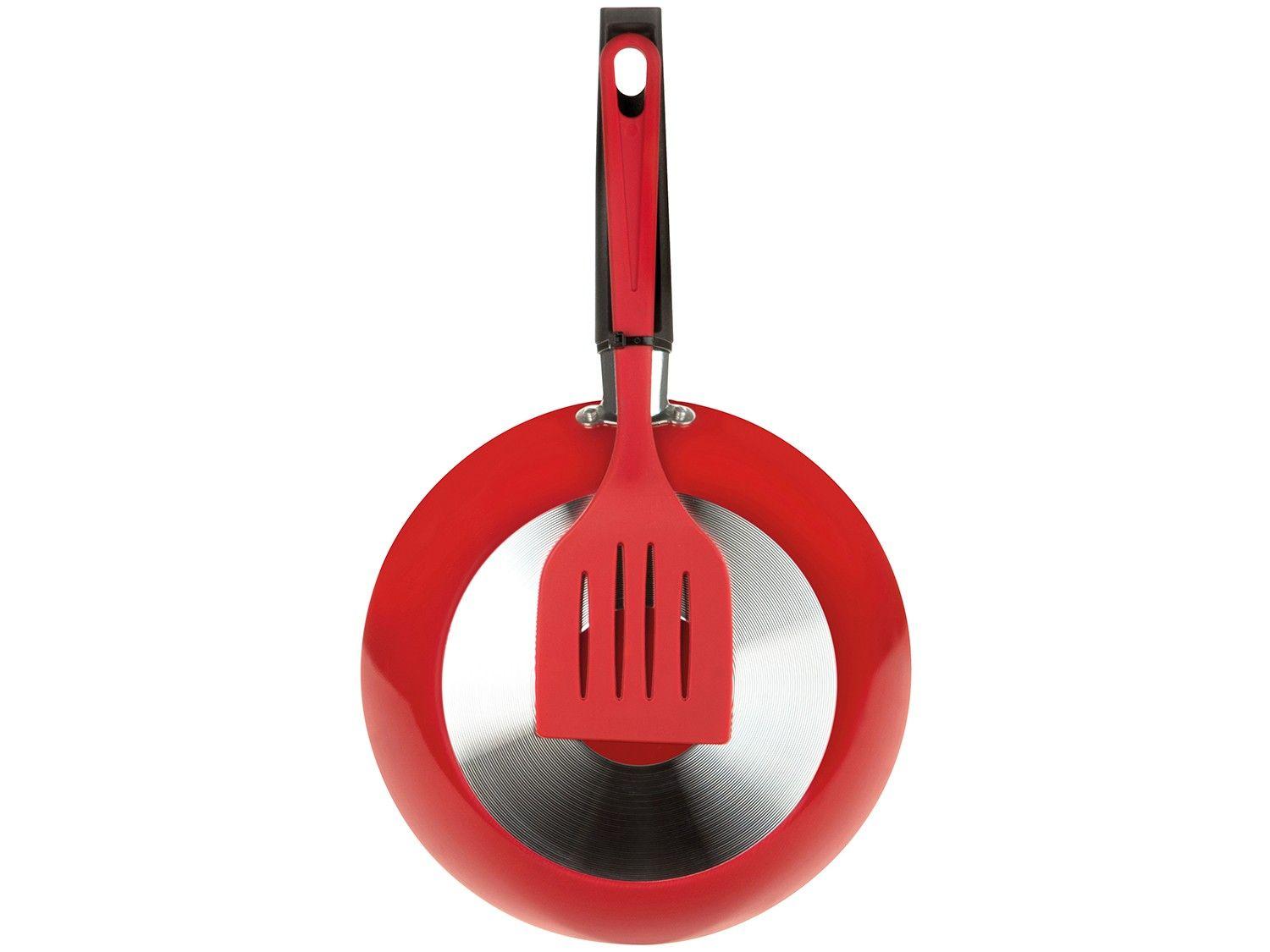 Frigideira Antiaderente Multiflon de Alumínio Color Francesa Vermelha 22cm