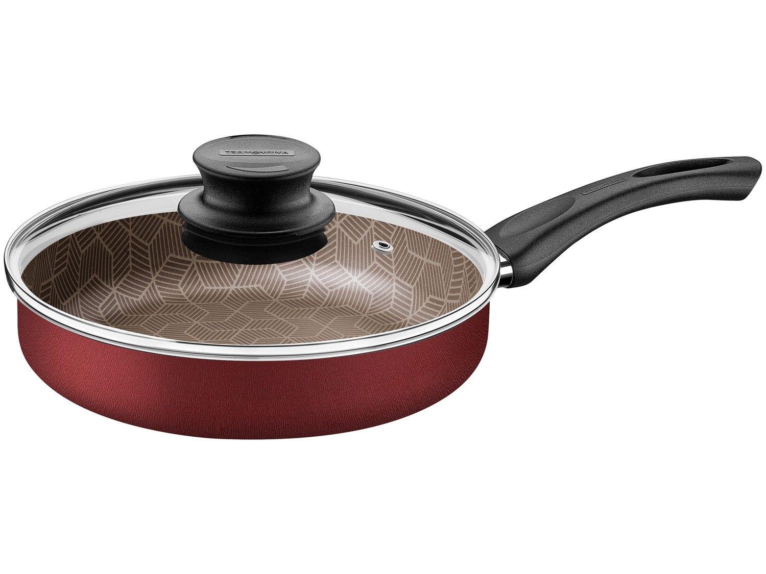Frigideira Antiaderente Tramontina de Alumínio Paris Vermelha 22cm