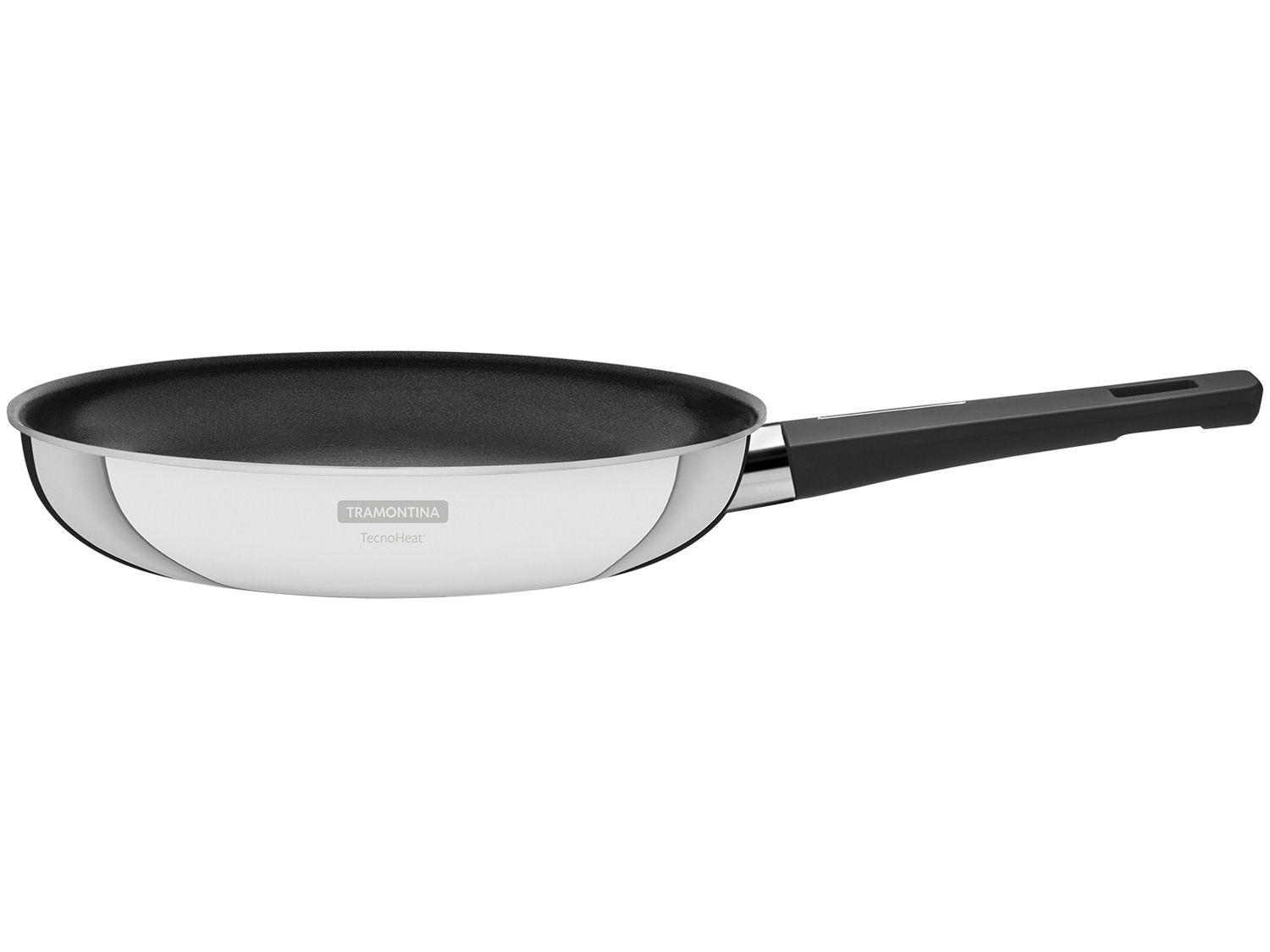 Frigideira Antiaderente Tramontina Inox Fundo Triplo Grano Baquelite 26cm