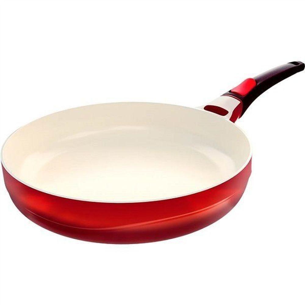 Frigideira cerâmica antiaderente le cook red 24 cm 1,7 l cabo