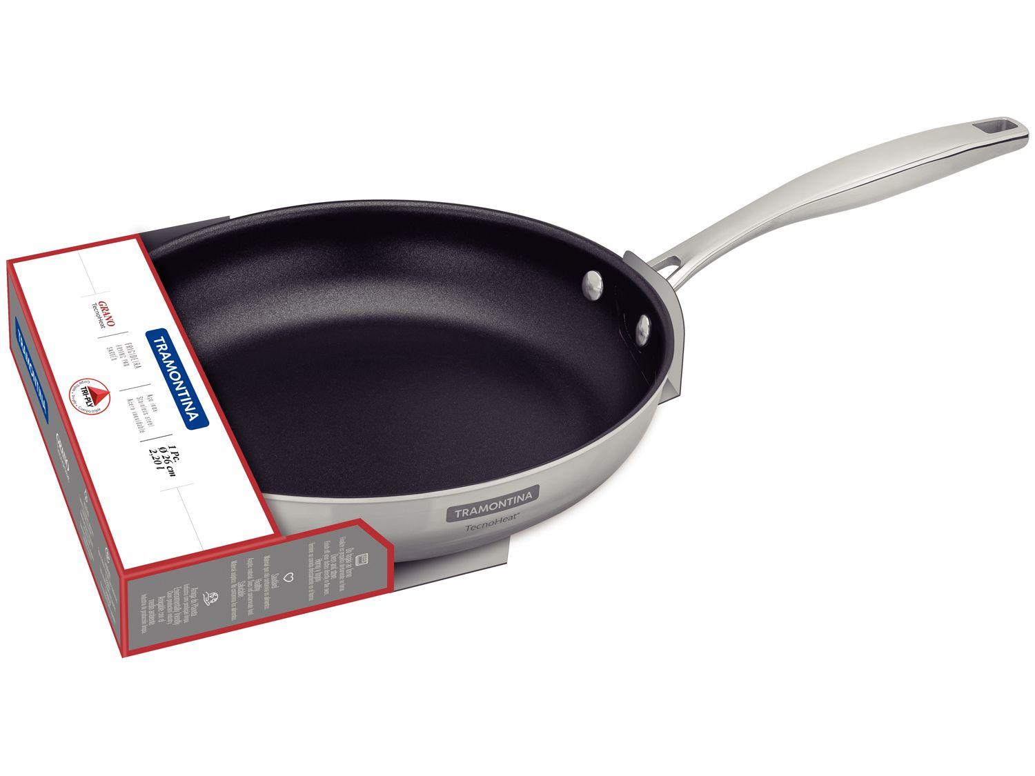 Frigideira Tramontina Inox Fundo Triplo Grano 62155267 26cm